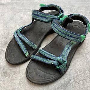 Teva Womens Terra Fi Lite Sport Sandals Size 7 Blue Green Adjustable 1001474
